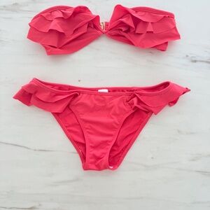 Zimmermann ruffle bikini, Size 2